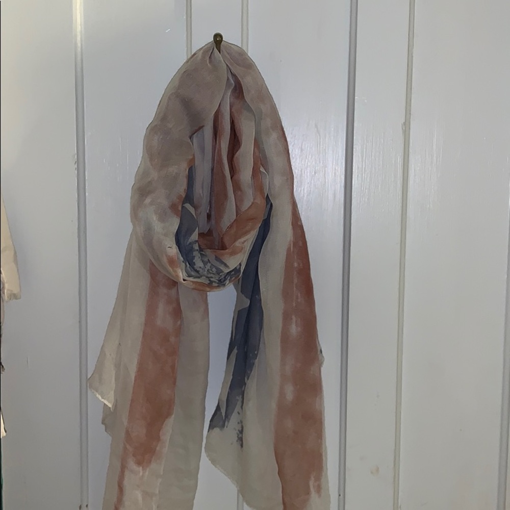 American flag print scarf